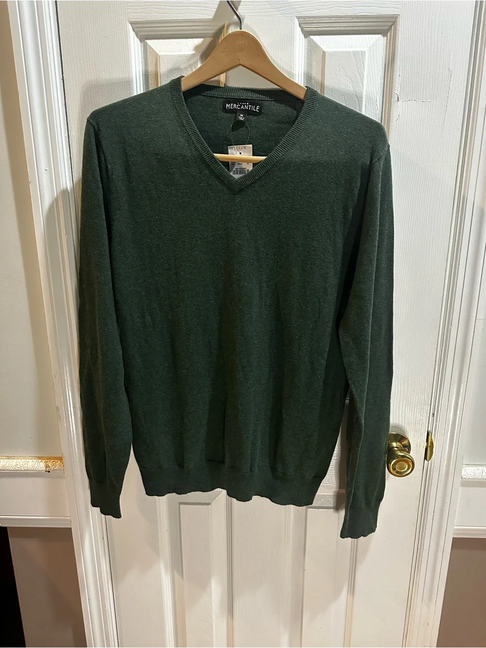 NWT J Crew Mercantile‎ V-neck Sweater Green Medium